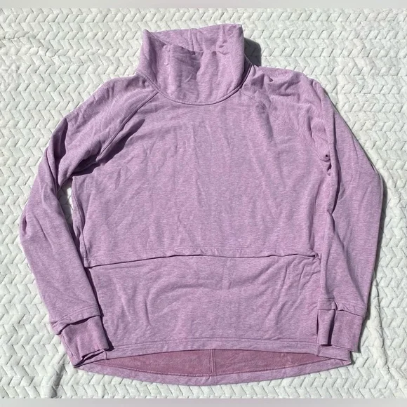 NWOT Lululemon Find Your Unwind Pullover Heathered Pink Taupe size 12 - Picture 6 of 14